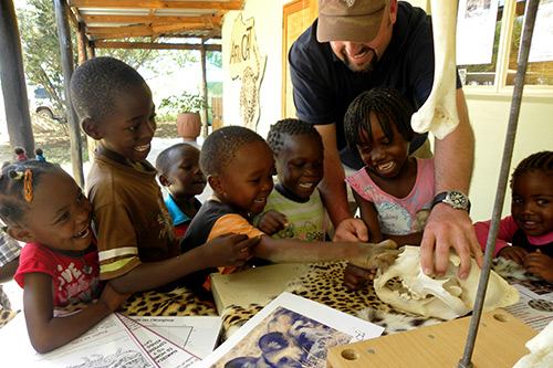 young Namibians learn about wildlife and conservation