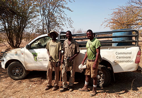 Namibian Lion Trust Lion Guards on patrol.